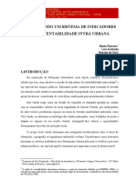 CONSTRUINDO UM SISTEMA DE INDICADORES DE SUSTENTABILIDADE INTRA URBANA - Marta Romero