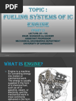 Fueling of IC Engine