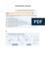 Interpreting Graphs Homework