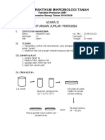 Form Laporan Praktikum Mikrobiologi Tanah Acara 2