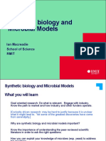 Synthetic Biology and Microbial Models: Ian Macreadie School of Science Rmit