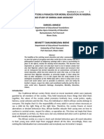 Axiological Assumptions A Panacea For Moral Education in Nigeria: A Case Study of Okrika Ijaw Axiology