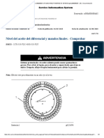 Nivel Del Aceite Del Diferencial y Mandos Finales - Comprobar