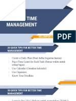 Tips For Time Management: Kelompok 6