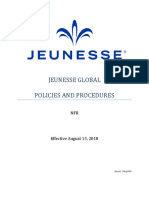 Jeunesse Global Policies and Procedures: Revised: 13aug2018