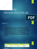 Aplikasi Program Linear