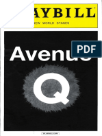 Avenue Q - Playbill - Oct 2013