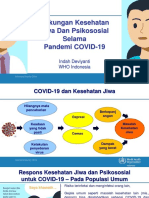 Dukungan Kesehatan Jiwa Selama Pandemi