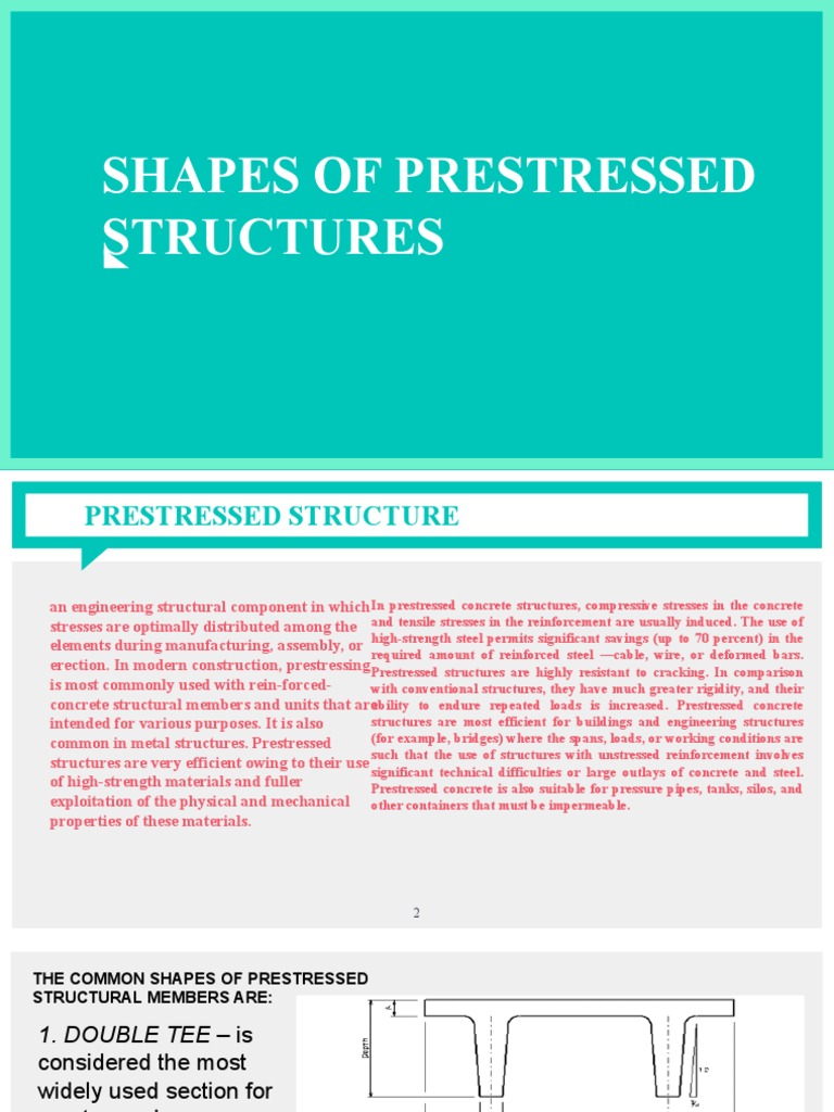 Common Shapes of Prestressed Structures | PDF | Prestressed Concrete ...