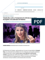 Trabajo - Yolanda Díaz Oculta A Transparencia Los Informes Por 53.875 Encargados A Los Autónomos de Podemos