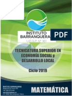 Cuadernillo MATEMATICA ECO 2019