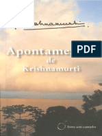 Apontamentos de Krishnamurti - Jiddu Krishnamurti