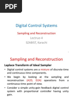 Digital Control Systems: Sampling and Reconstruction