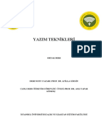 Yazım Teknikleri