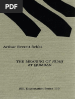 Arthur Everett Sekki - The Meaning of Ruach at Qumran (SBL Dissertation Series) (1989)