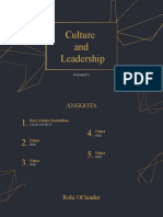 Cross Cultural Management: Culture and Leadership