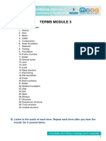 Terms Module 3: A. List of Terms To Learn