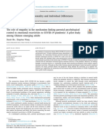 The Role of Empathy in The Mechanism Linking Parental Psychological Control To Emotional Reactivities To COVID-19 Pandemic