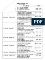 Mock Examination Routine A 2021 New