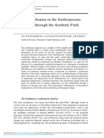 The Posthuman in The Anthropocene - A Look Through The Aesthetic Field