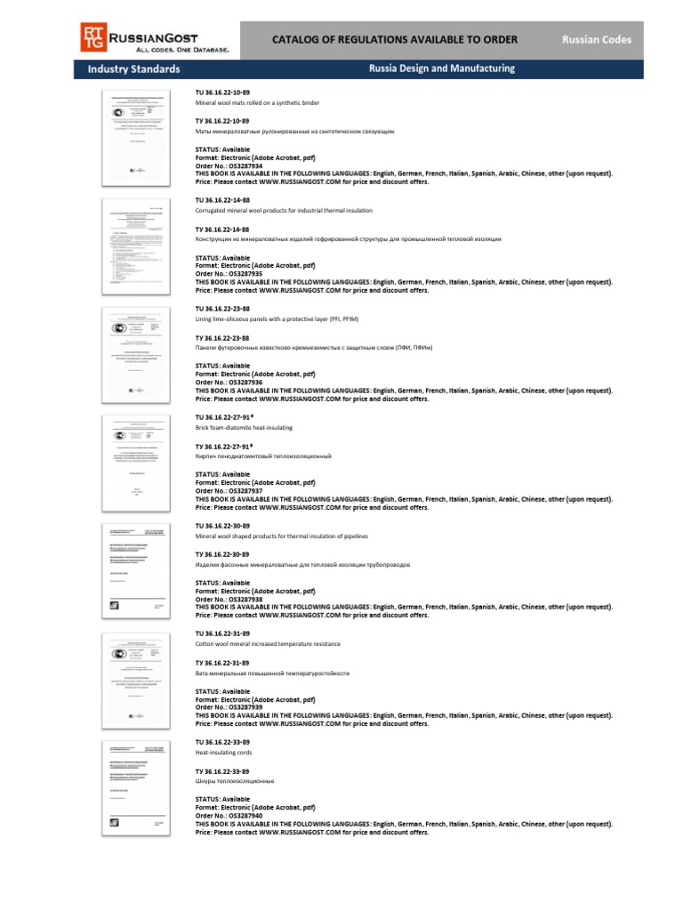 Photo inspiration: Picture Idea: Russian Codes Catalog Of Regulations Available To Order