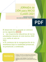 JORNADA de FORMACIÓN para INICIO CLASES 2021