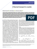 2019 Unified Theory of Thermal Transport in Crystals and Glasses