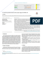 C-reactive protein levels in the early stage of COVID-19