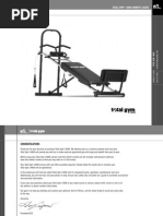 TotalGym 14000 Manual