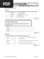 Unit 9 Short Test 1A: Grammar