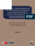 LIBRO ANALISI SENTENCIAS CASATORIAS EN MATERIA PENAL Y PROCESLA PENAL TOMO II