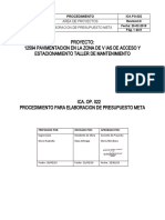 Procedimiento de Elaboracion de Costos