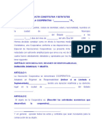 031 Acta Constitutiva de Cooperativa