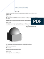 Volume and Area Practice
