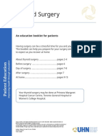 Thyroid Surgery Information Booklet For Patients