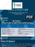 TOEFL STRUCTURE & WRITTEN EXPRESSIONS
