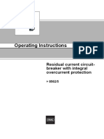 Operating Instructions: Residual Current Circuit-Breaker With Integral Overcurrent Protection