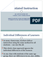 Differentiated Instruction - Tomlinson