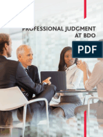 BDO Professional Judgment Framework (Conceptual Guide)
