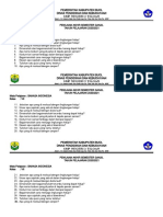 Soal Bahasa Indonesia SMT 1 Kelas Vii