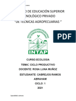 Instituto de Educación Superior Tecnológico Privado "De Técnicas Agropecuarias "