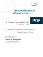 L'education À Distance Pour Les Eleves de Primaire