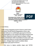 Sistem Informasi Pembayaran Gaji Pegawai Honorer Pada Kantor Sekretariat Daerah Intan Jaya