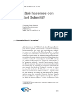 ¿Qué Hacemos Con Carl Schmitt?: Por Gonzalo Ricci Cernadas