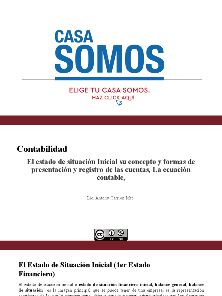 CLASE 5 - El Estado de Situacion Inicial y Ecuacion Contable | PDF ...