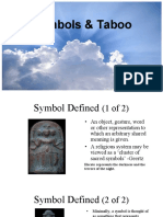 Symbols and Taboo: Religious Representations and Social Restrictions