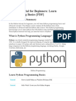 Python Tutorial for Beginners