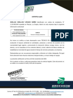 Certificado BREEGSON