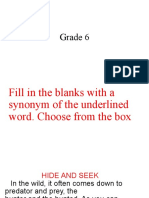 Grade 6 Passages 12