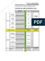 CALENDARIZACIÓN DEL AÑO ACADÉMICO 2021 Ok